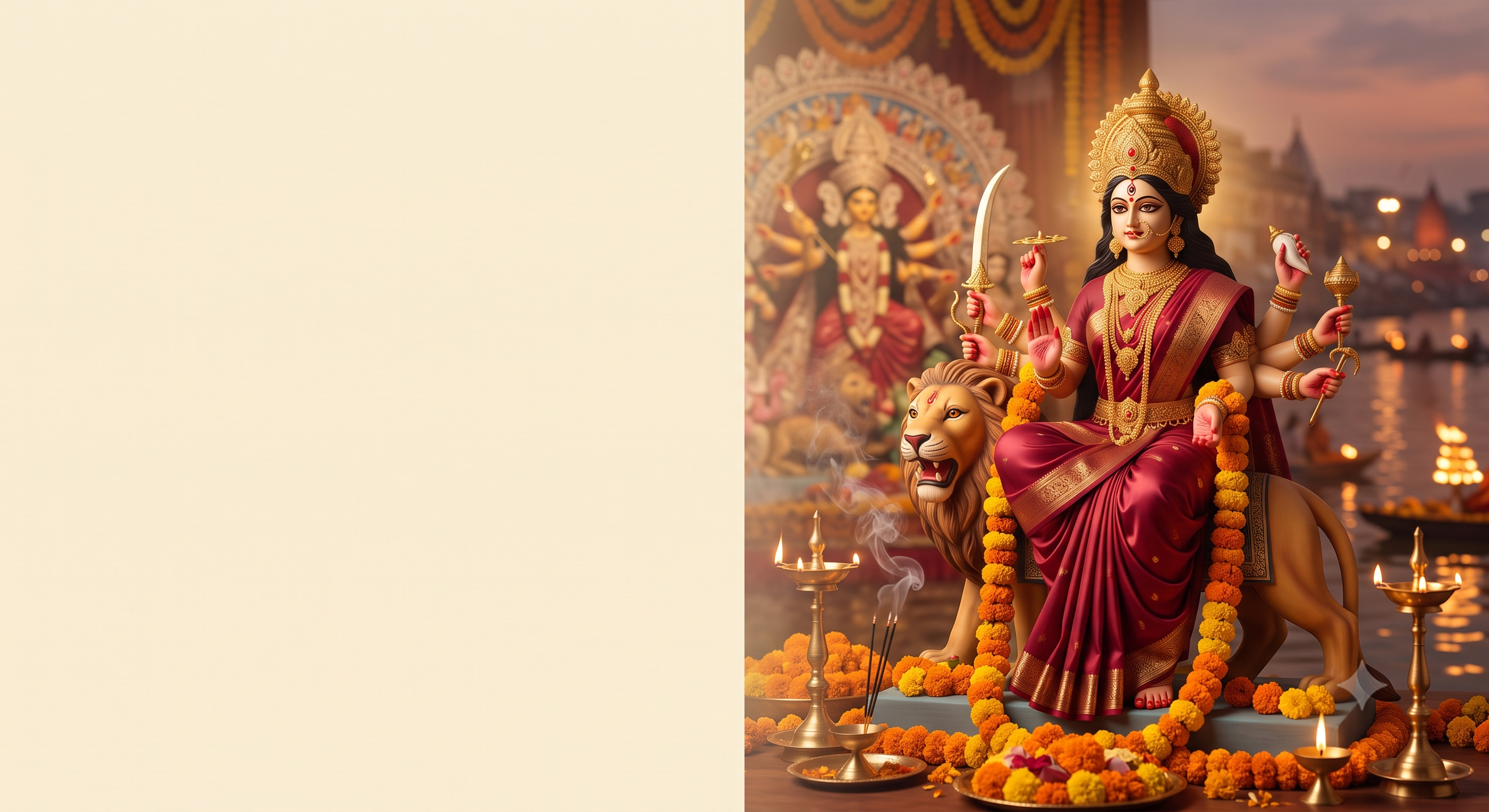 Durga Puja Ganga Aarti Booking